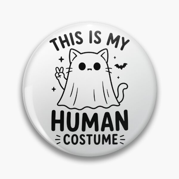 Item preview, This Is My Human Costume Minimalist Halloween Line Art designed and sold by TommyArt94.