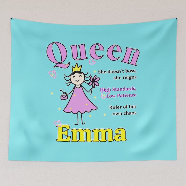 Item preview, Queen Emma - Personalized Name Gift - Doodle Style designed and sold by illeN-Art-World.
