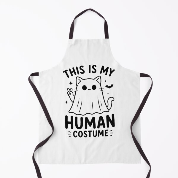 Item preview, This Is My Human Costume Minimalist Halloween Line Art designed and sold by TommyArt94.