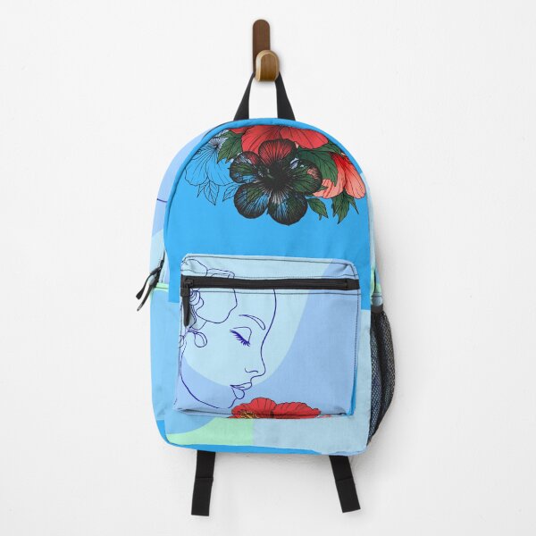 Item preview, woman, flowers Hibiscus ocean designed and sold by panguin8SCh.