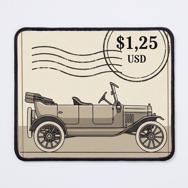 Item preview, Ford Model T Tin Lizzie Vintage Postage Stamp Art designed and sold by Motorline44.