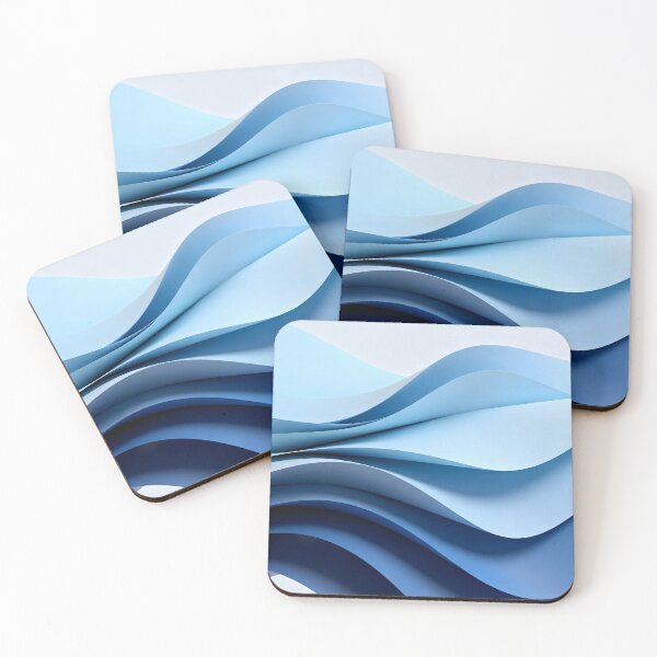 Item preview, Elegant Sculptural Blue Wave Abstract designed and sold by Paulocdias.