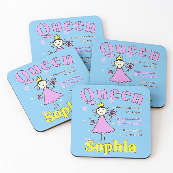 Item preview, Queen Sophia - Personalized Name Gift - Doodle Style designed and sold by illeN-Art-World.