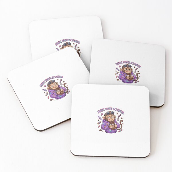 Item preview, Sweet Tooth Activated Monkey Sticker | Candy Lover Meme Cartoon designed and sold by Newkidshub.