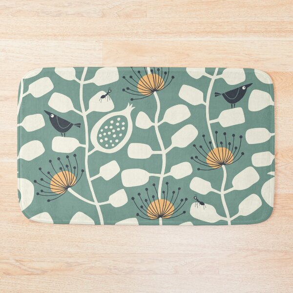 Item preview, Scandimalism in the Hot House - green gray, cream, charcoal, orange designed and sold by Johanna Kindvall.