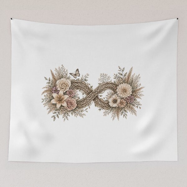 Item preview, Floral Infinity Symbol designed and sold by PetalGarden.