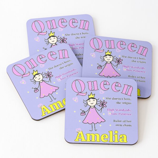 Item preview, Queen Amelia - Personalized  Name Gift - Doodle Style designed and sold by illeN-Art-World.