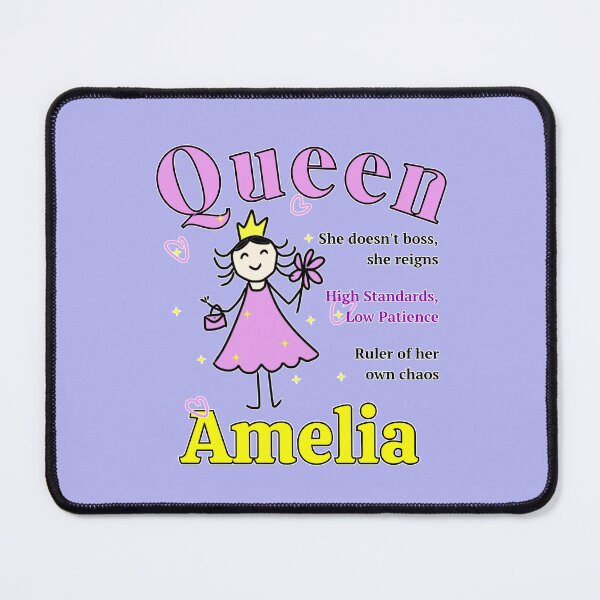 Item preview, Queen Amelia - Personalized Name Gift - Doodle Style designed and sold by illeN-Art-World.