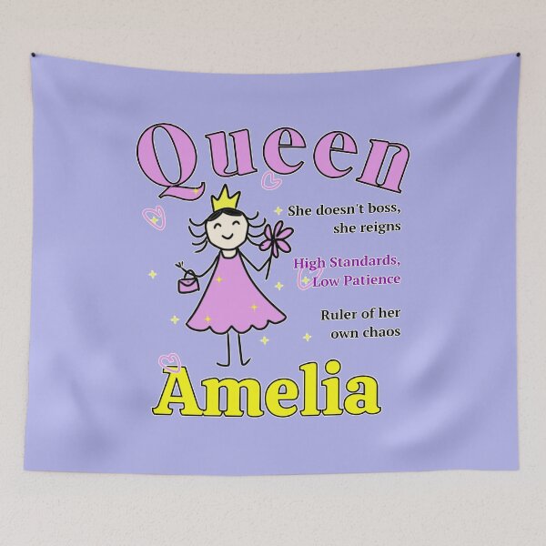 Item preview, Queen Amelia - Personalized  Name Gift - Doodle Style designed and sold by illeN-Art-World.