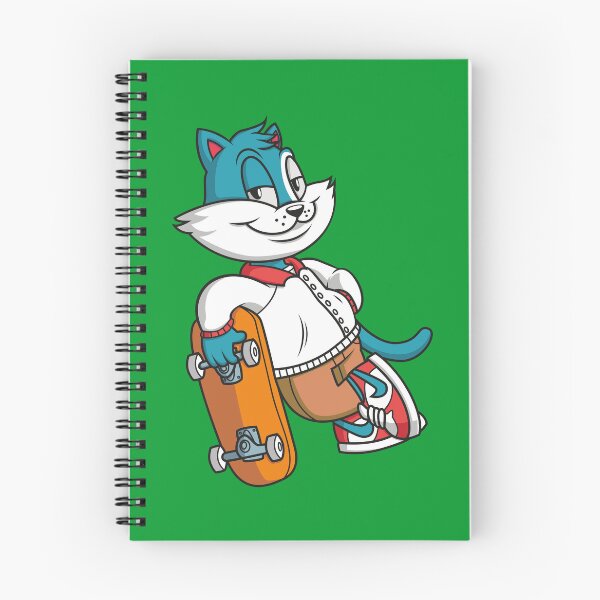 Item preview, Skateboarding Cat – Funny Cool Kitty Skater Design designed and sold by MerlinWear.