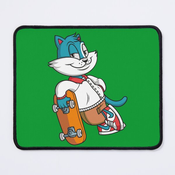 Item preview, Skateboarding Cat – Funny Cool Kitty Skater Design designed and sold by MerlinWear.