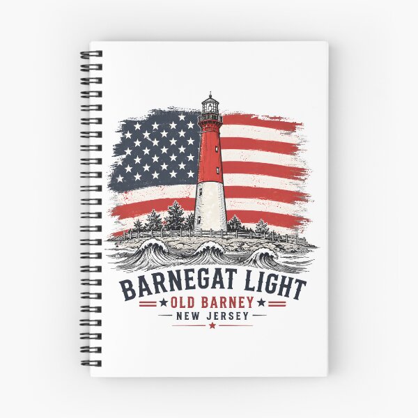 Item preview, Barnegat Light Old Barney Patriotic Lighthouse Vintage Art Funny Gifts designed and sold by BadhbhLoot.