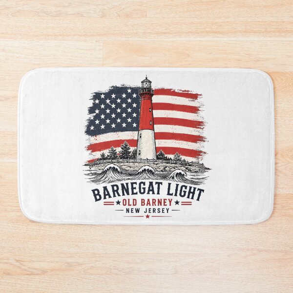 Item preview, Barnegat Light Old Barney Patriotic Lighthouse Vintage Art Funny Gifts designed and sold by BadhbhLoot.