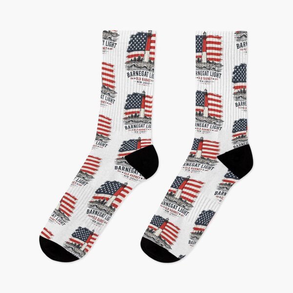 Item preview, Barnegat Light Old Barney Patriotic Lighthouse Vintage Art Funny Gifts designed and sold by BadhbhArt.