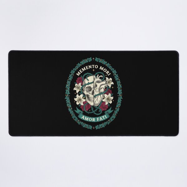 Item preview, Skull Floral Memento Mori Amor Fati Vintage Stoic Philosophy designed and sold by raeganluskanor.