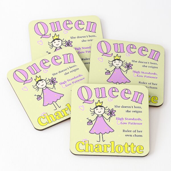 Item preview, Queen Charlotte - Personalized Name Gift - Doodle Style designed and sold by illeN-Art-World.