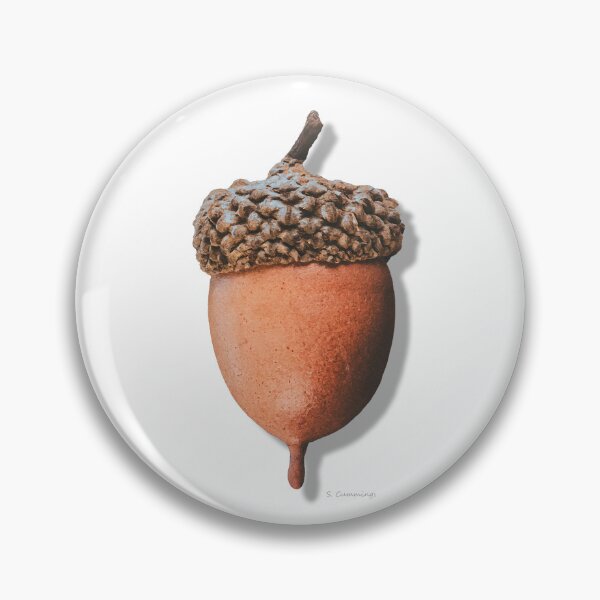 Item preview, Warm Brown Acorn Art Botanical Country Oak Tree designed and sold by Sharon Cummings Art.