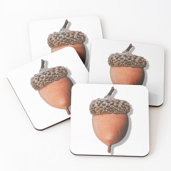 Item preview, Warm Brown Acorn Art Botanical Country Oak Tree designed and sold by Sharon Cummings Art.