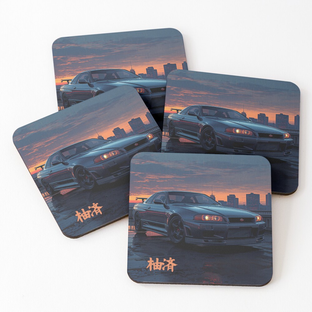 Item preview, Coasters (Set of 4) designed and sold by JapanStyleMerch.