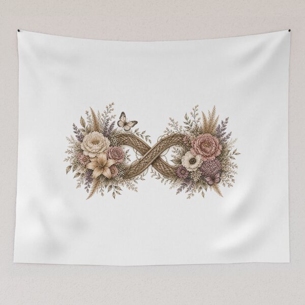 Item preview, Floral Infinity Symbol designed and sold by PetalGarden.
