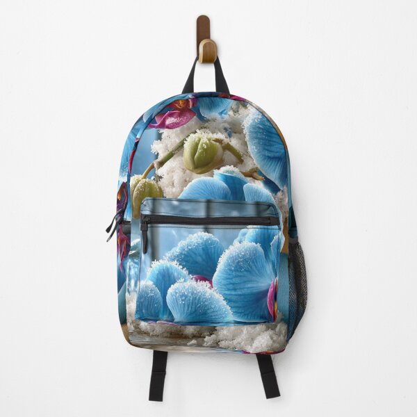 Item preview, Frozen Blue Orchids – Crystal Frost Botanical Elegance designed and sold by VelvetThornsArt.
