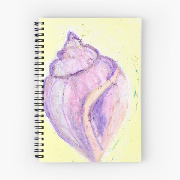 Item preview, Summery Conch Shell - Oil Pastel Art designed and sold by HettyART.
