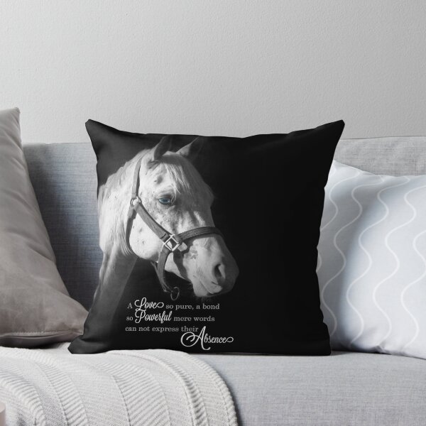 Item preview, Pet Sympathy Loss of a Horse Black and White Photograph designed and sold by SalonOfArt.