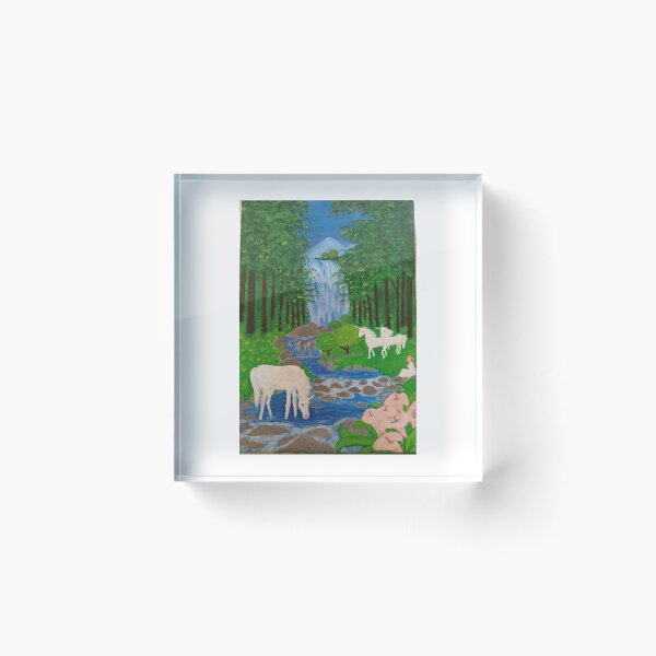 Item preview, Peaceful Forest Waterfall designed and sold by Ermira Mako.