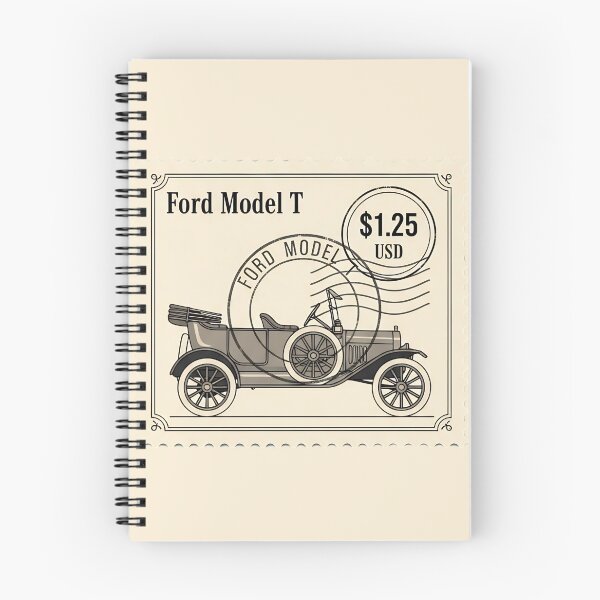Item preview, Ford Model T Antique Car Horizontal Vintage Postage Stamp Art designed and sold by Motorline44.