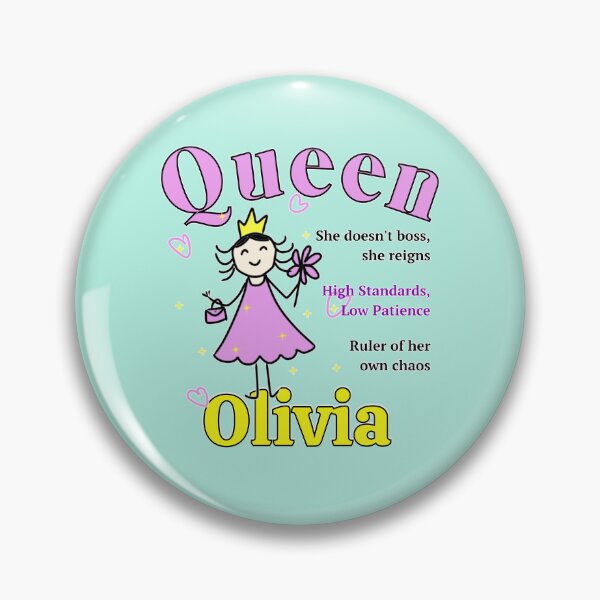 Item preview, Queen Olivia - Personalized Funny Name Gift - Doodle Style designed and sold by illeN-Art-World.