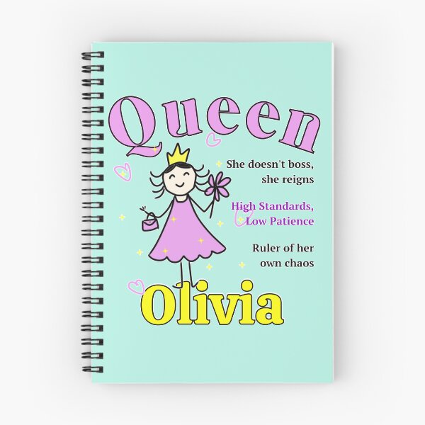 Item preview, Queen Olivia - Personalized Funny Name Gift - Doodle Style designed and sold by illeN-Art-World.