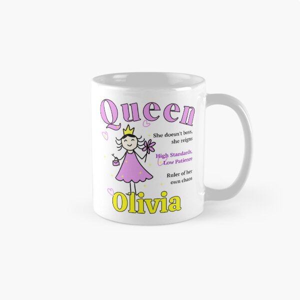 Item preview, Queen Olivia - Personalized Funny Name Gift - Doodle Style designed and sold by illeN-Art-World.