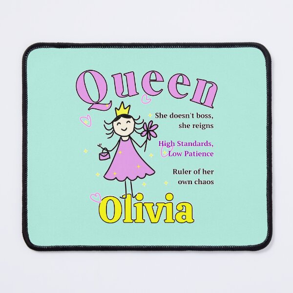 Item preview, Queen Olivia - Personalized Funny Name Gift - Doodle Style designed and sold by illeN-Art-World.