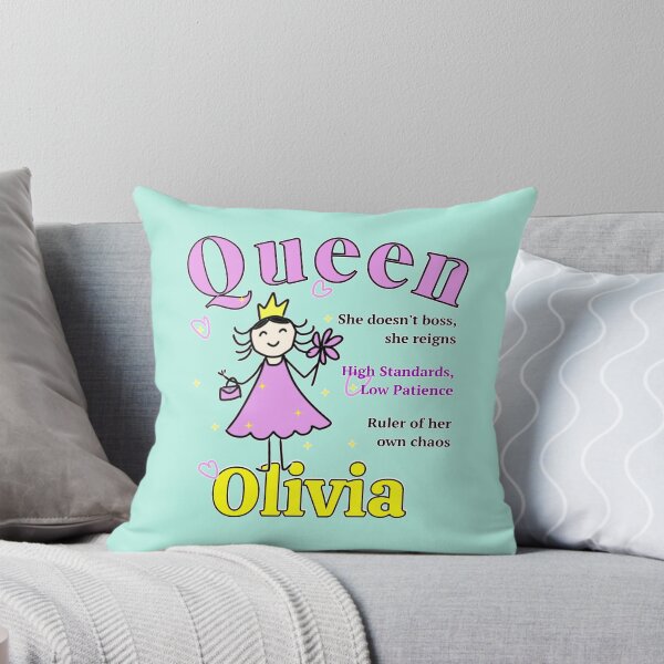 Item preview, Queen Olivia - Personalized Funny Name Gift - Doodle Style designed and sold by illeN-Art-World.