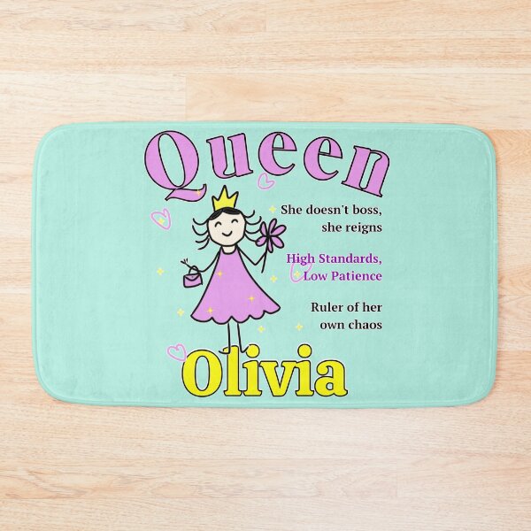 Item preview, Queen Olivia - Personalized Funny Name Gift - Doodle Style designed and sold by illeN-Art-World.