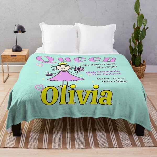 Item preview, Queen Olivia - Personalized Funny Name Gift - Doodle Style designed and sold by illeN-Art-World.