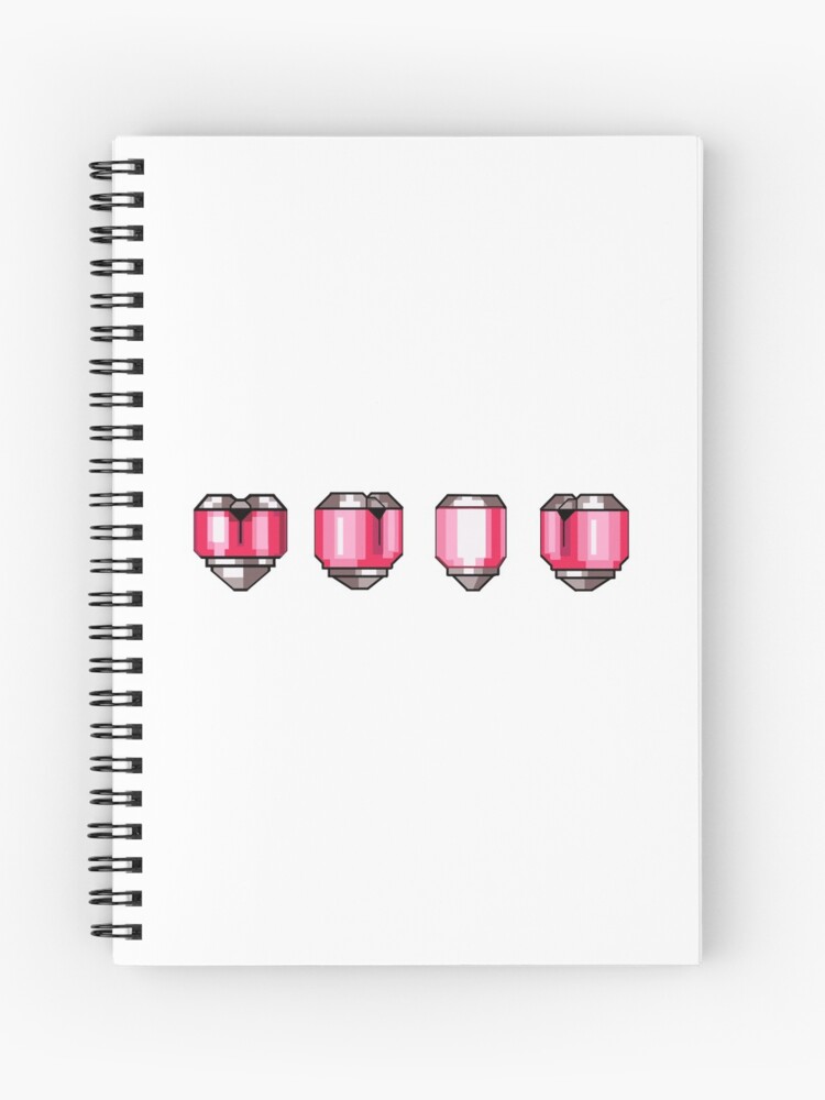 Mega Man X Heart Tank Spiral Notebook for Sale by exitStrat