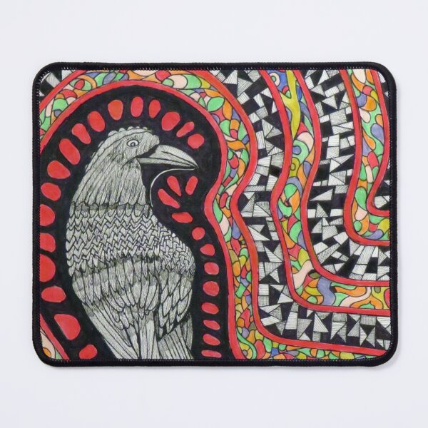 Item preview, 1097 - THE RAVEN - DAVE EDWARDS - MIXED MEDIA -2026 designed and sold by BLYTHART.