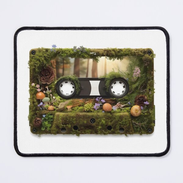 Item preview, Vintage Moss Cassette Player - Nature Core Aesthetic Retro Tech designed and sold by EverSale.