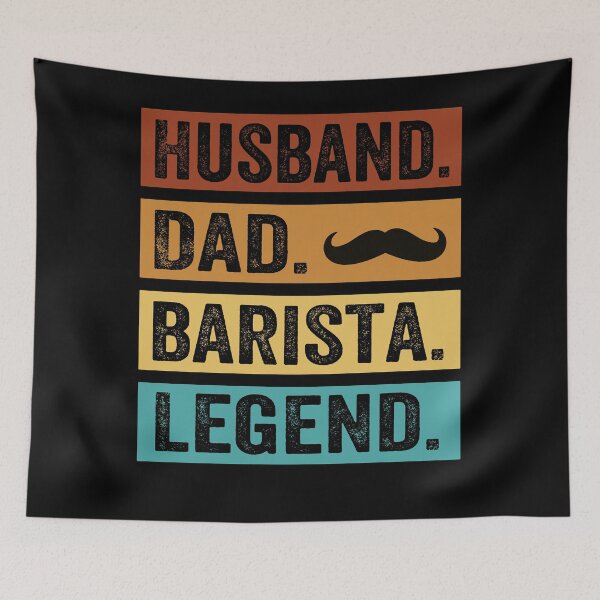 Item preview, Husband Dad Barista Legend designed and sold by SiarheiYur.