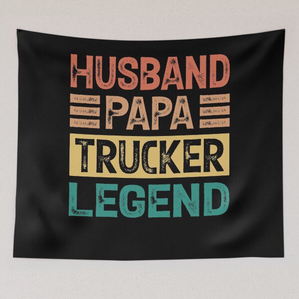Item preview, Husband Papa Trucker Legend designed and sold by SiarheiYur.