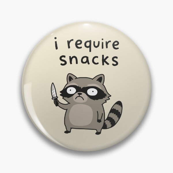 Item preview, I Require Snacks Raccoon designed and sold by NQArtist.