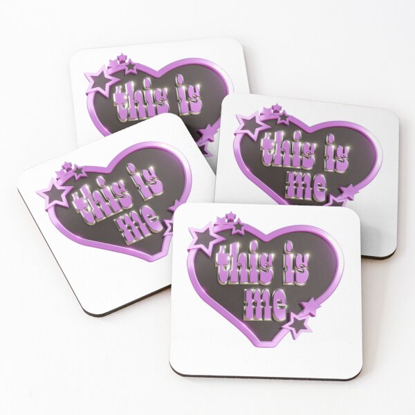 Item preview, This Is Me | Y2K Pink Heart Aesthetic Statement Design designed and sold by Rawafi Art Studio.