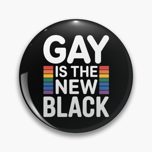 Item preview, Gay Is The New Black Funny LGBTQ+ Pride Quot designed and sold by Say It With Ink.