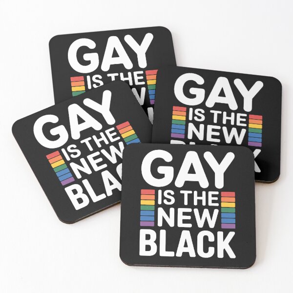 Item preview, Gay Is The New Black Funny LGBTQ+ Pride Quot designed and sold by Say It With Ink.