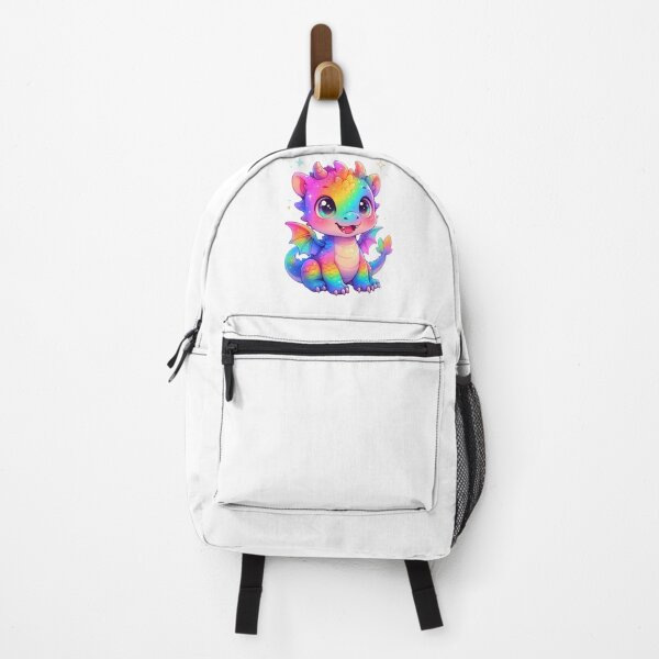 Item preview, Cute Rainbow Winterwatcher Dragon Sticker – Kawaii Wings of Fire designed and sold by ExploreAura Studio.