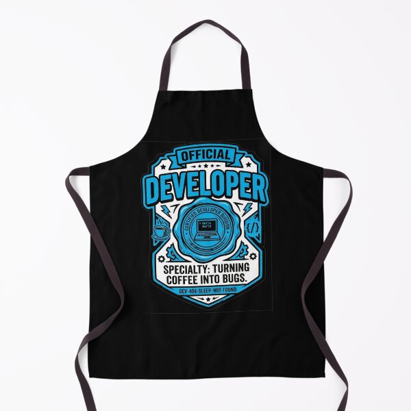 Item preview, Official Developer Badge Turning Coffee Into Bugs Funny Programmer Gift Design designed and sold by StillWildink.
