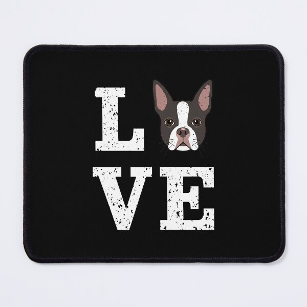 Item preview, LOVE Boston Terrier Dog Breed Grunge Tee designed and sold by Dmo3HarkoArt.