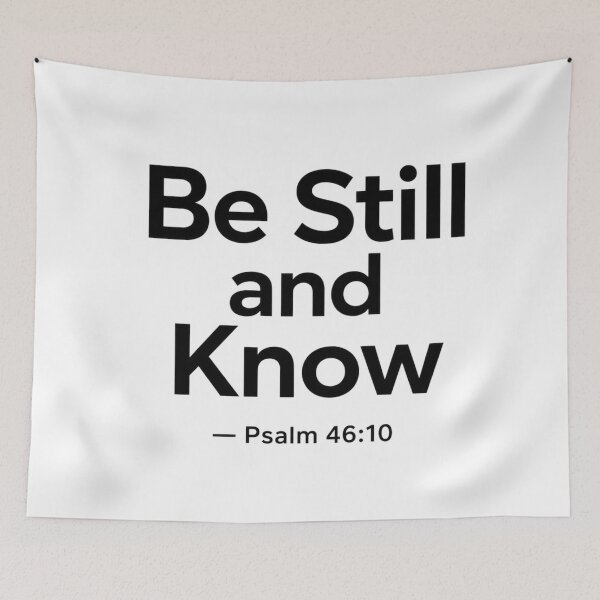 Item preview, Be Still and Know Psalm 46:10 Christian Scripture Wall Art Print Faith Gift designed and sold by ebocraft.
