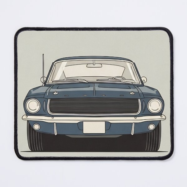 Item preview, 1967 Ford Mustang Classic Muscle Car Vintage Postage Stamp Art designed and sold by Motorline44.